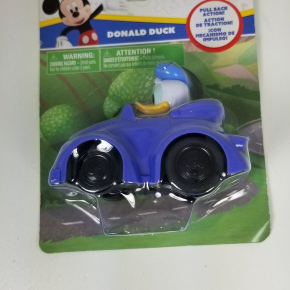 Donald Duck Pull Back Action Car and great cake topper funhouse 3+ years - Picture 9 of 9